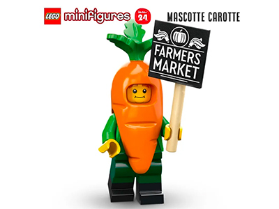 Figurine LEGO® série 24 La mascotte carotte